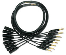 Charger l'image dans la galerie, Mogami GOLD 8 TRSXLRM-10 8-channel 1/4 inch TRS Male to XLR Male Snake Cable - 10 foot