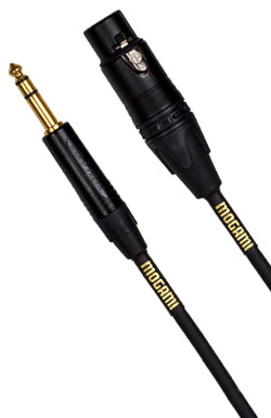 Mogami GOLD-TRSXLRF-50 Balanced XLR Female to 1/4-inch TRS Male Patch Cable - 50 foot