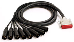 Mogami GOLD-DB25-XLRM-10 8-channel Analog Interface Cable - 10 foot