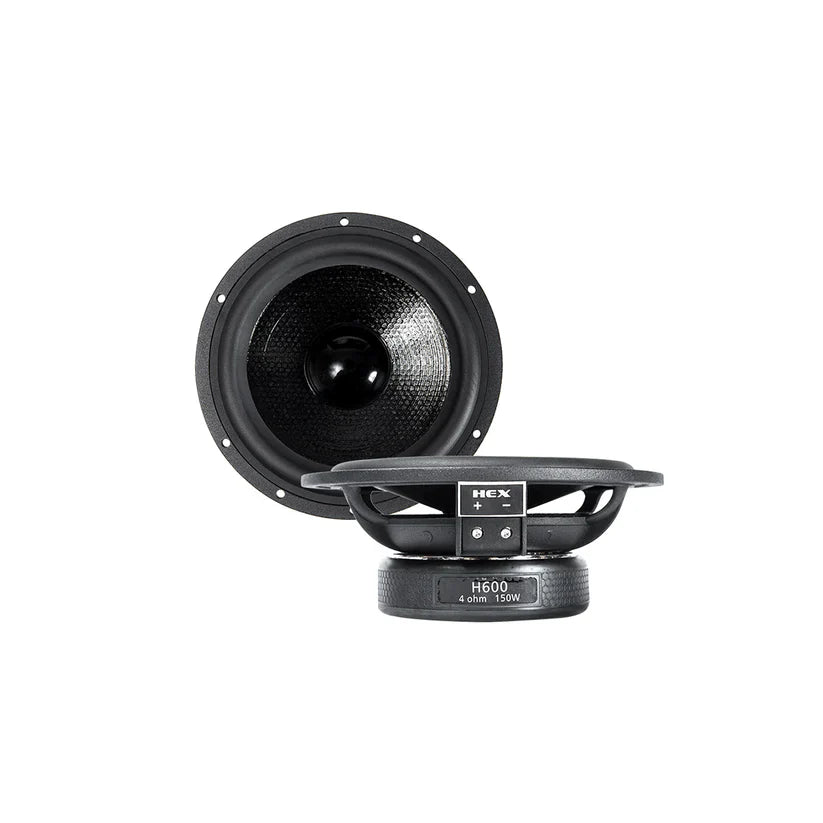 Diamond Audio H600S HEX Series 6.75” 2-Way Component Set w/Silk Dome Tweeter