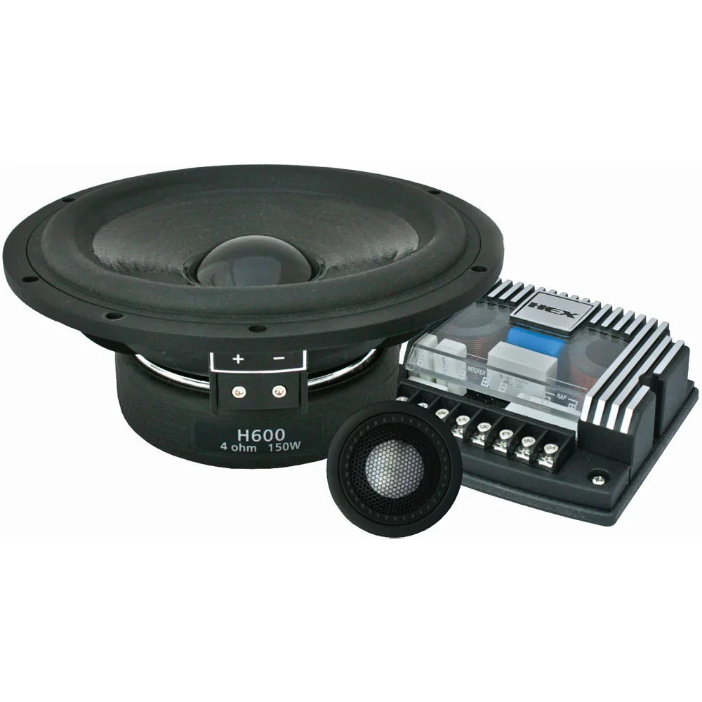 Diamond Audio H600A HEX Series 6.75” 2-Way Component Set w/Aluminum Dome Tweeter