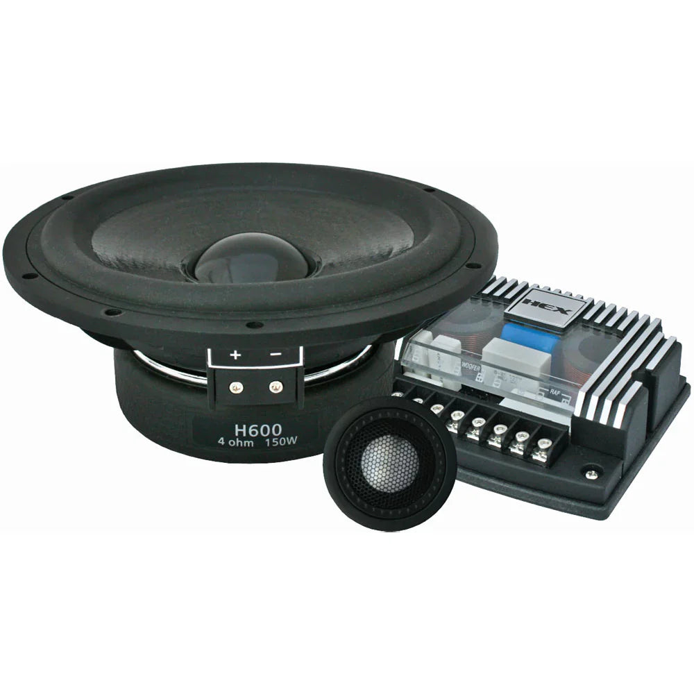 Diamond Audio H600S HEX Series 6.75” 2-Way Component Set w/Silk Dome Tweeter