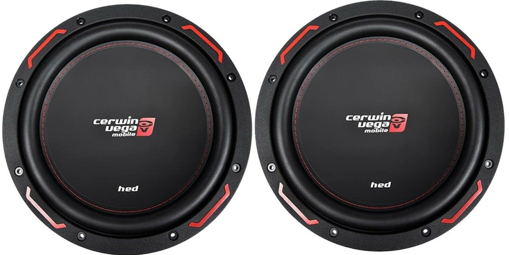 2 Cerwin Vega H7104S HED Series 10" SVC Subwoofer (4Ω)