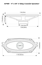 Charger l&#39;image dans la galerie, Cerwin Vega H7410 4&quot; x 10&quot; &amp; Speaker Connectors Fit 82-93 Chevy S-10, 82-90 GMC S-15