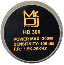 Load image into Gallery viewer, MR DJ DRIVER 300 Watts Phenolic / Titanium Compression Driver Tweeter , 1.35 inch Throat