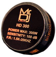 Load image into Gallery viewer, Mr. Dj HD-300 Titanium DJ Compression Screw-on Horn PA Speaker Driver Tweeter