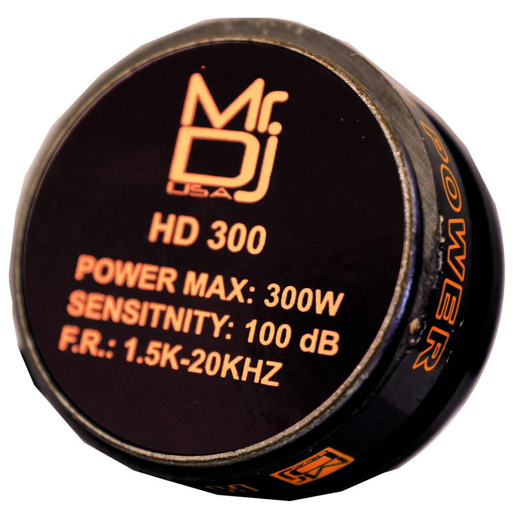 MR DJ DRIVER 300 Watts Phenolic / Titanium Compression Driver Tweeter , 1.35 inch Throat