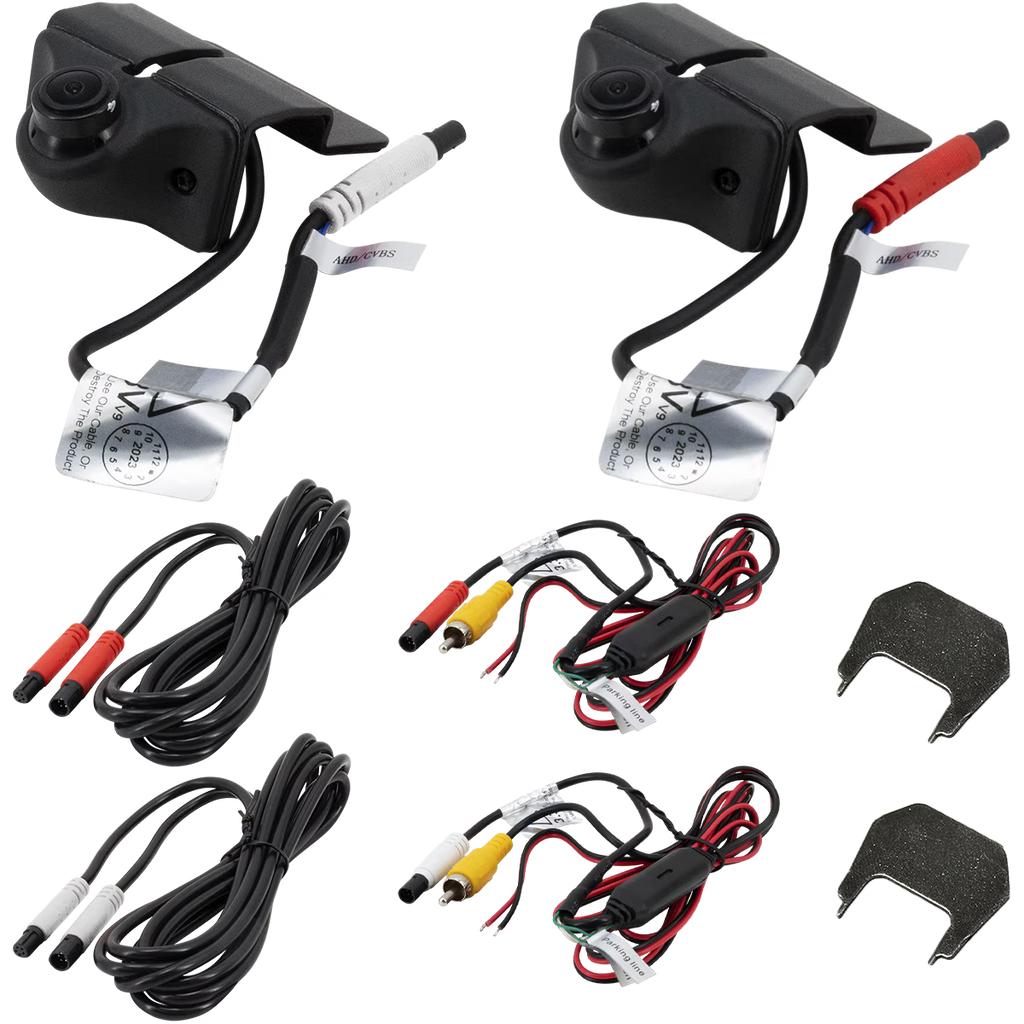 EchoMaster HDBJK Blind Spot Side View Dual Camera Kit for Jeep Jk