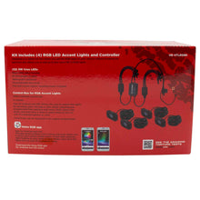 Charger l'image dans la galerie, Heise HE-4TLRGBK RGB Accent Light Kit - 4 RGB Pods, 3 LED
