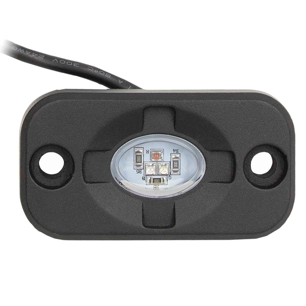Heise HE-4TLRGBK RGB Accent Light Kit - 4 RGB Pods, 3 LED