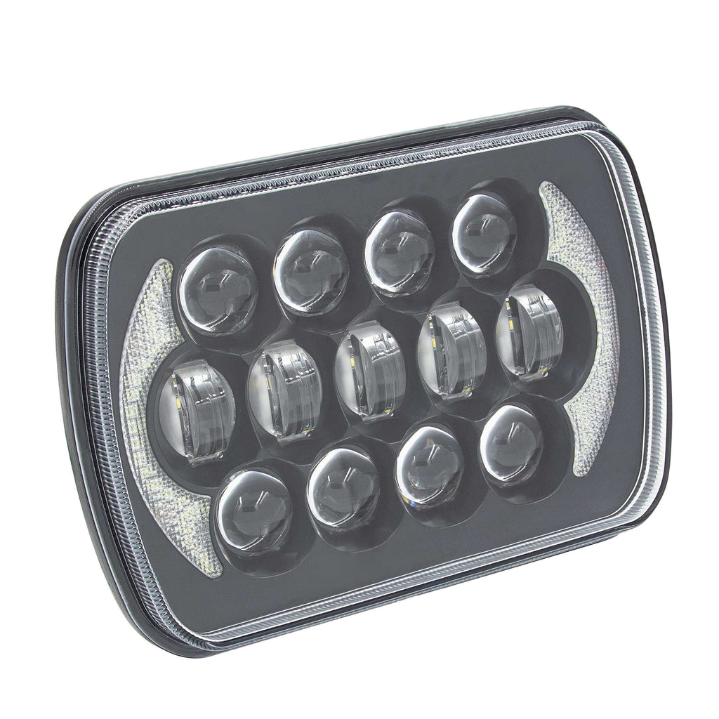 Heise HE-5X7B1 LED Light with Black Face - 5"x7", 17 LED