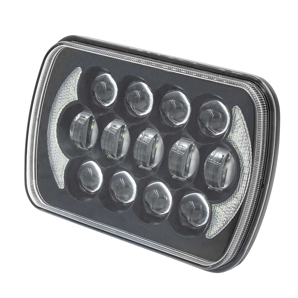 Heise HE-5X7B1 LED Light with Black Face - 5"x7", 17 LED
