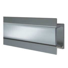Heise HE-AFMTCL Clear Aluminum Flush Mount Track - 3 Ft