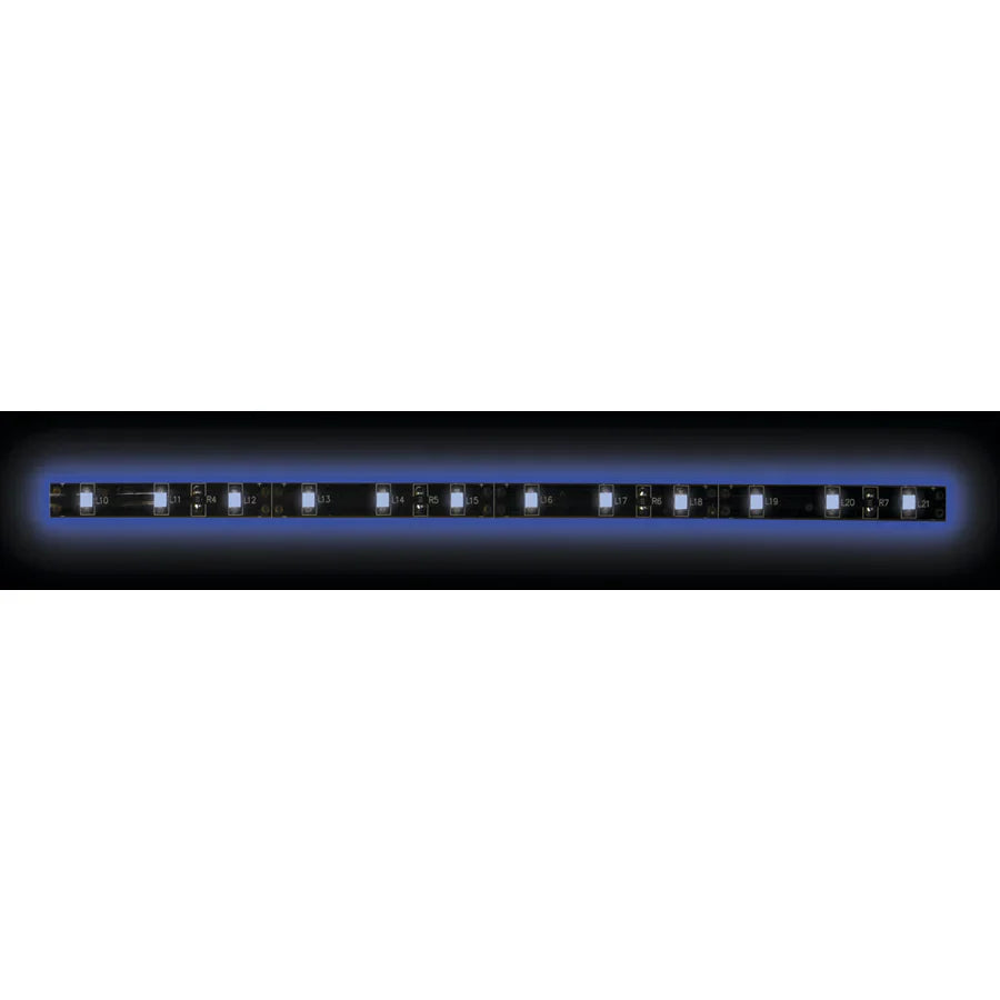 Heise HE-B350-BLK 5050 Blue/Black Light Strip with Black Base - 3 Meter, 60 LED, Bulk
