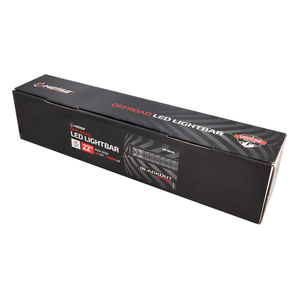 Heise HE-BD22 22" Blackout Dual Row - 40 LED - Lightbar