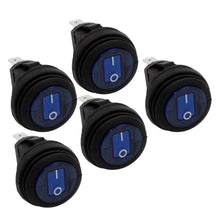 Charger l'image dans la galerie, Heise HE-BRS Blue Round Rocker Switch - 5-Pack