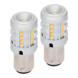 Heise HE-C1157A 1157 Amber Bulbs with Integrated Internal CANBUS System - 2-Pack