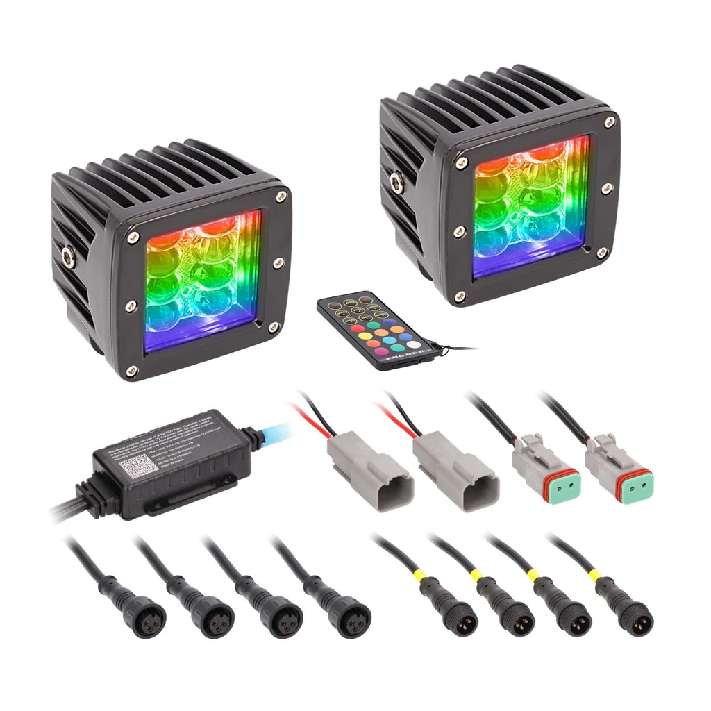 Heise HE-CHASE-CLKT Standard Mount Chasing LED Cube Lights