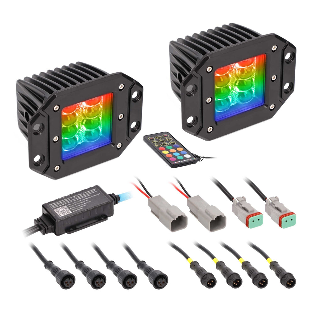 Heise HE-CHASE-FCLKT 3” Flush Mount Chasing Cube Light Set
