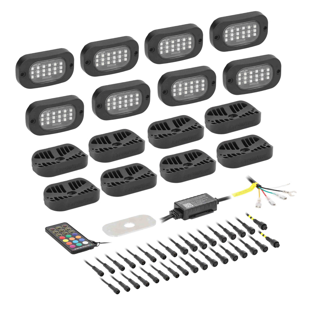 Heise HE-CHASE-K8 Chasing Wide Angle Rock Light Kit - 8 Pack