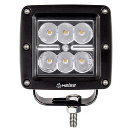 Heise HE-CL3SA Amber Cube Spot Light - 3 Inch, 6 LED
