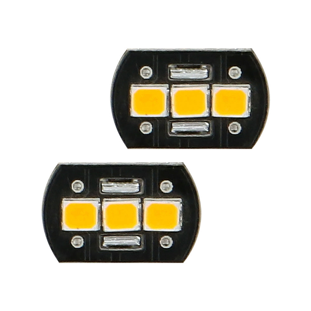 Heise HE-CT15A T15 Amber Bulbs with Integrated Internal CANBUS System - 2-Pack