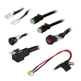 Heise HE-DLWH1 Wiring Harness and Switch Kit - 2 Lamp