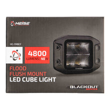Charger l'image dans la galerie, Heise HE-FMBCF Blackout Flush Mount 3.5" Cube 4 LED Light - Flood