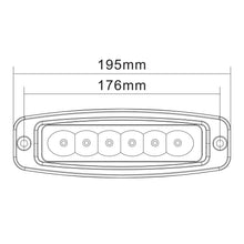 Charger l'image dans la galerie, Heise HE-FMDL1 Single Row Flush Mount Driving Light - 6 LED