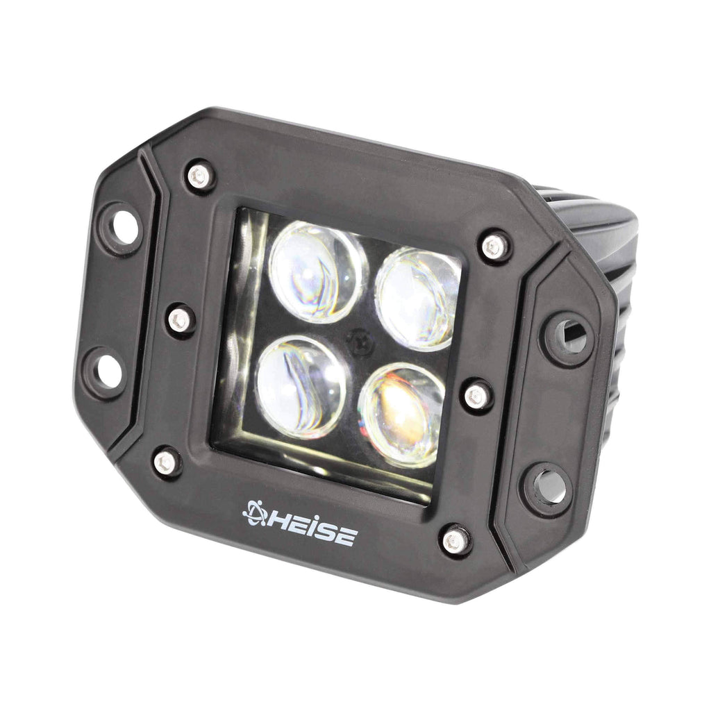Heise HE-FMICL2 Infinite Flush Mount 5" Cube 8 LED Light - Spot