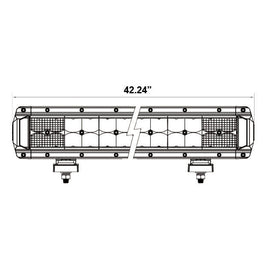 Heise HE-HDR42 Dual-Row High Output Lightbar - 42 Inch, 80 LED