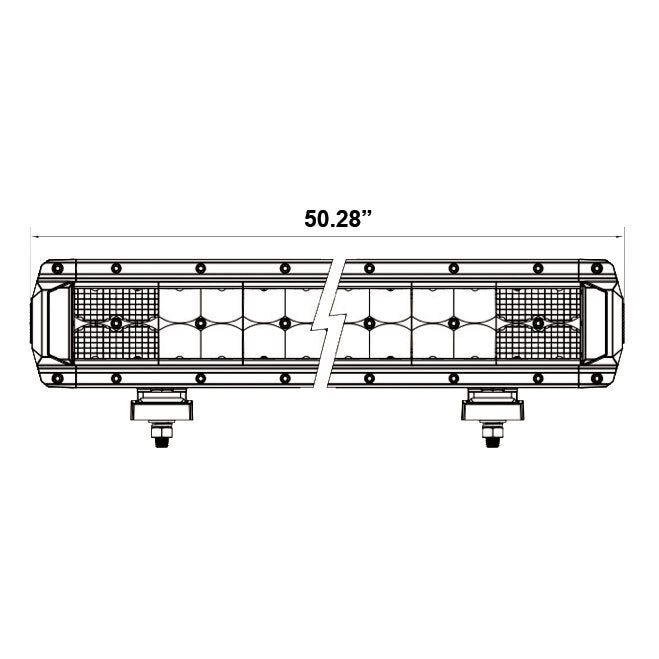 Heise HE-HDR50 Dual-Row High Output Lightbar - 50 Inch, 96 LED