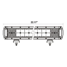 Heise HE-HDRH22 Dual-Row High Output Heated Lightbar - 22 Inch, 40 LED