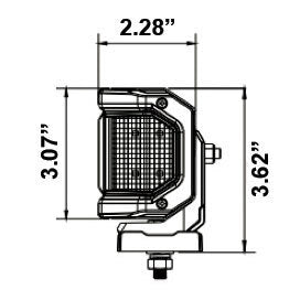 Heise HE-HDRS22 Dual-Row High Output Sidelight Lightbar - 23.2 Inch, 40 LED