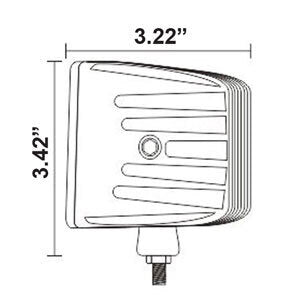 Heise HE-ICL2 Infinite Cube RGB Light - 3 Inch, 4 LED