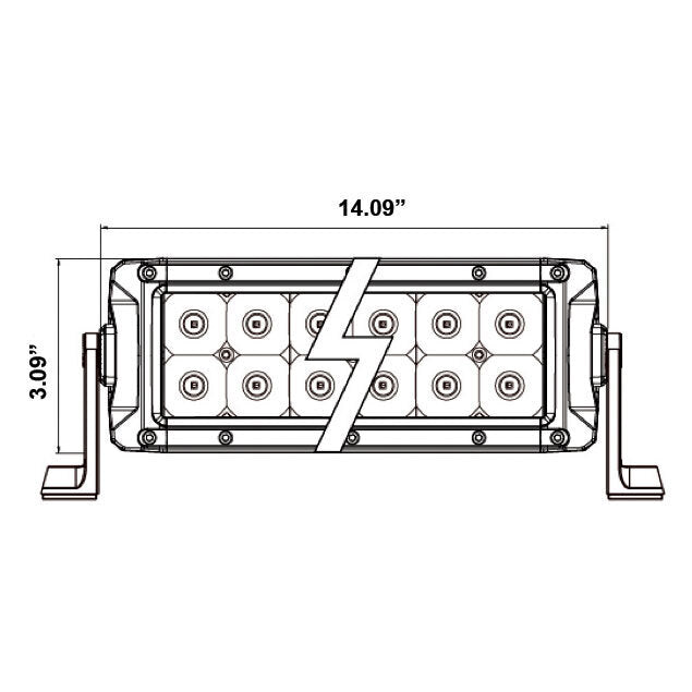 Heise HE-INFIN14 Improved Infinite Series RGB Lightbar - 14 Inch, 24 LED