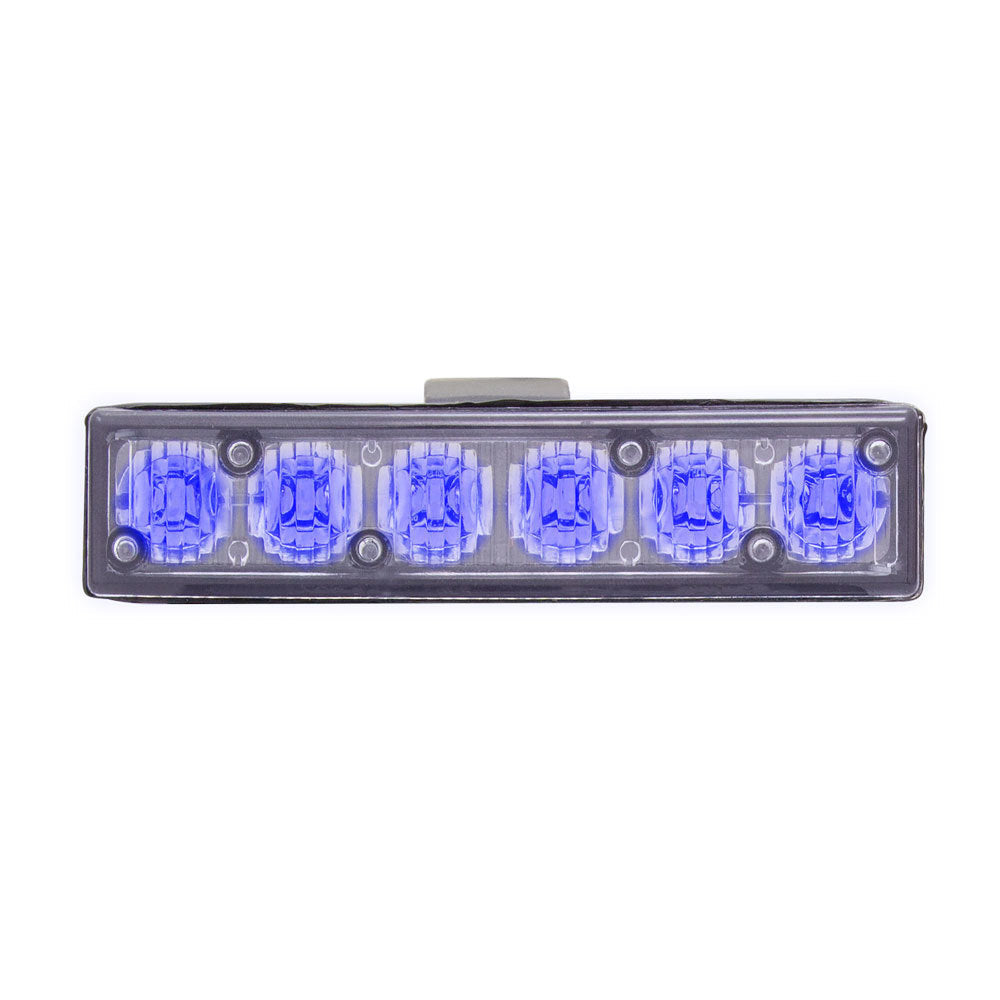 Heise Municipality HE-MUGRL-6B Single Color Blue Grill Marker Lights - 4.1 Inch, 6 LED