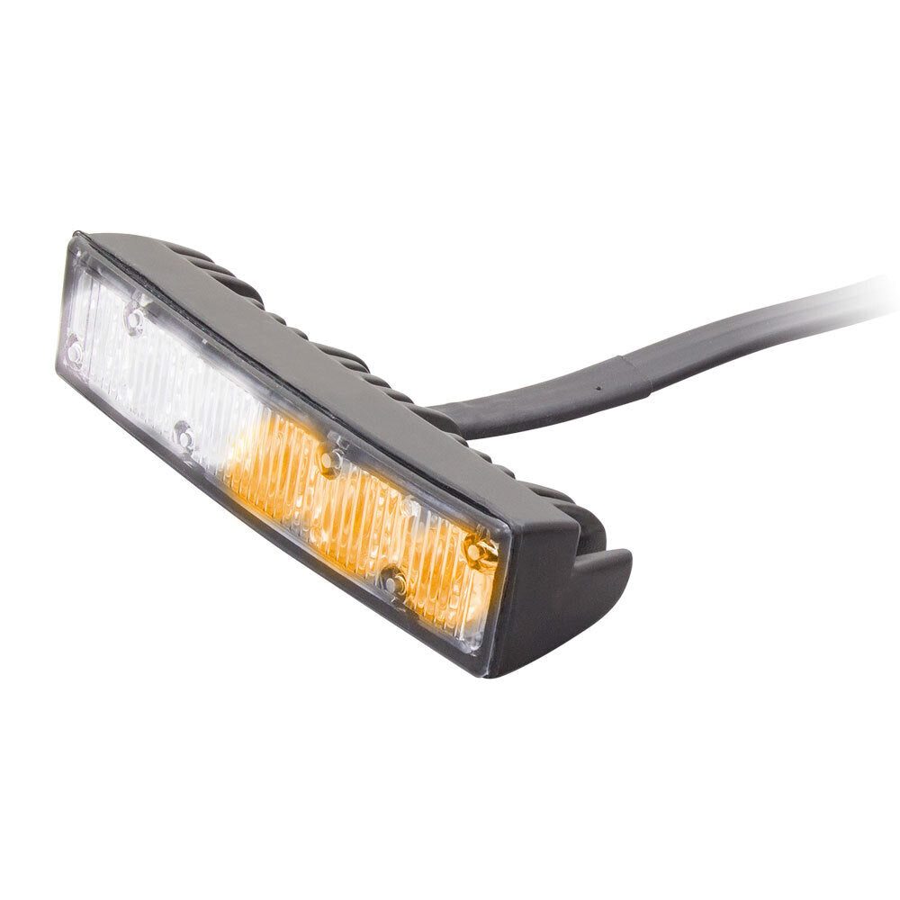 Heise Municipality HE-MUGRL-6WA White/Amber Grille Marker Lights - 4.1 Inch, 6 LED