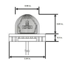 Load image into Gallery viewer, Heise Municipality HE-MUHSR-R Hidden Strobe Red Marker Lights - 1 Inch, 9 LED