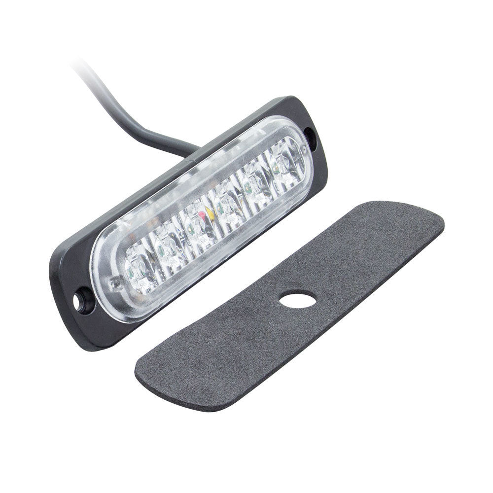Heise Municipality HE-MULTE-6BA Bi-Color Blue/Amber Marker Lights - 4.4 Inch, 6 LED