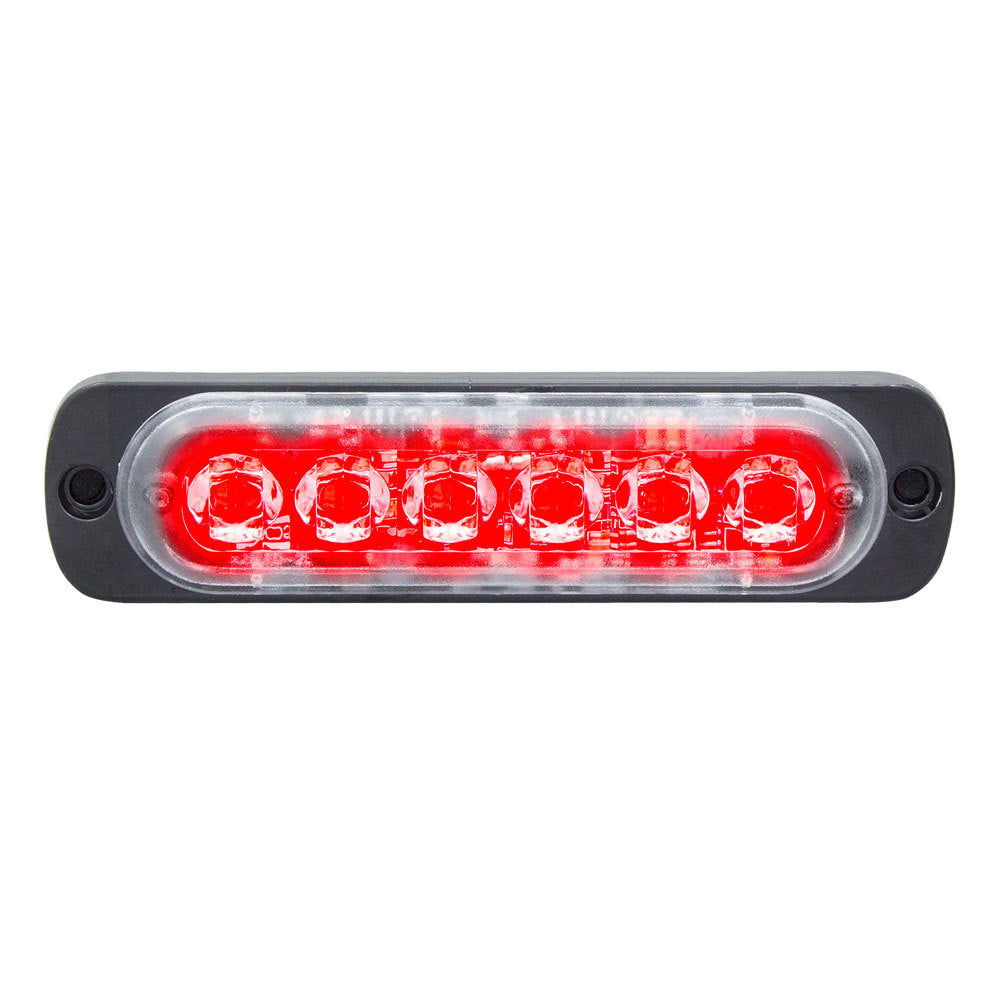 Heise Municipality HE-MULTE-6R Single Color Red Lite Marker Lights - 4.4 Inch, 6 LED