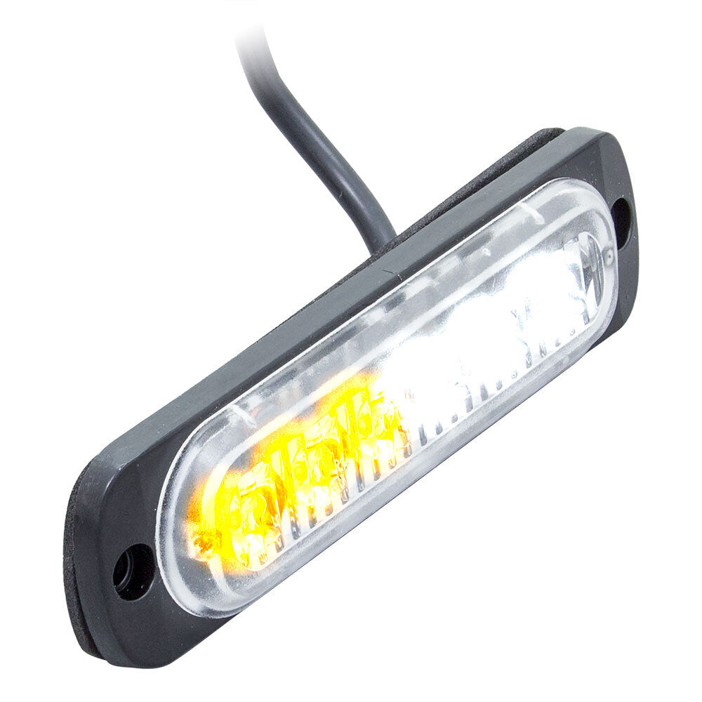 Heise Municipality HE-MULTE-6WA White/Amber Lights - 4.4 Inch, 6 LED