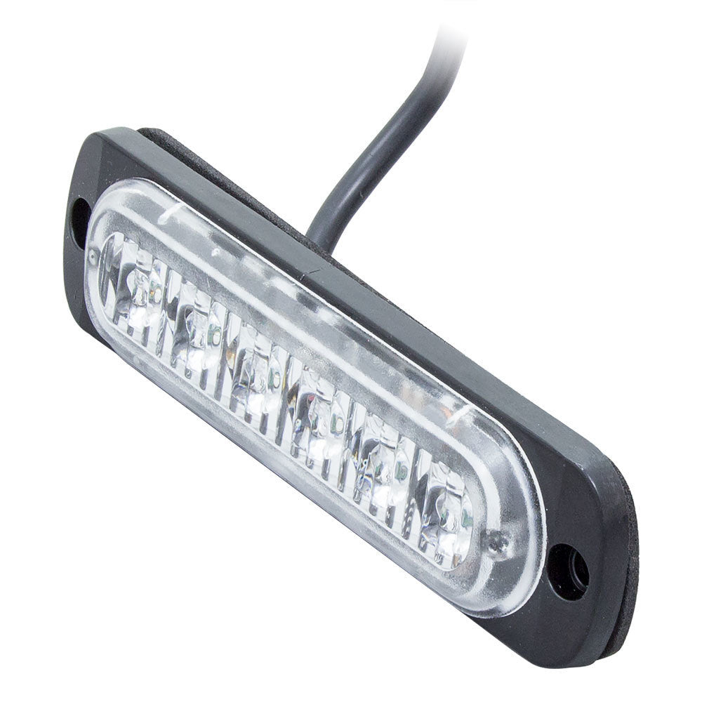 Heise Municipality HE-MULTE-6W White Lite Marker Lights - 4.4 Inch, 6 LED