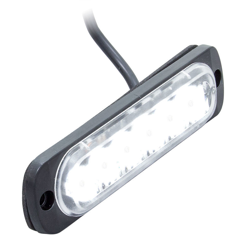 Heise Municipality HE-MULTE-6W White Lite Marker Lights - 4.4 Inch, 6 LED