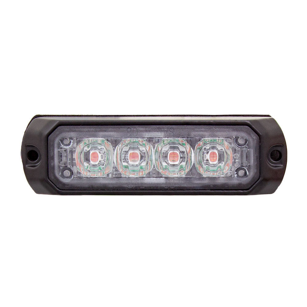 Heise Municipality HE-MUMRK-4R Single Color Red Marker Lights - 3.8 Inch, 4 LED