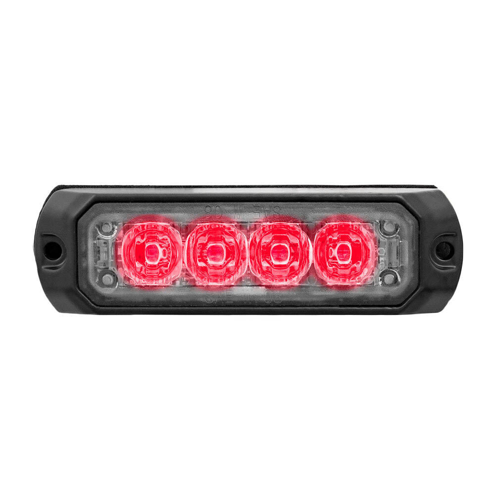 Heise Municipality HE-MUMRK-4R Single Color Red Marker Lights - 3.8 Inch, 4 LED