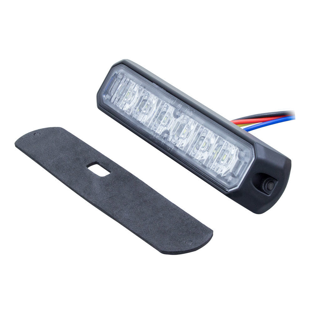 Heise Municipality HE-MUMRK-6BR Bi-Color Blue/Red Marker Lights - 4.9 Inch, 6 LED