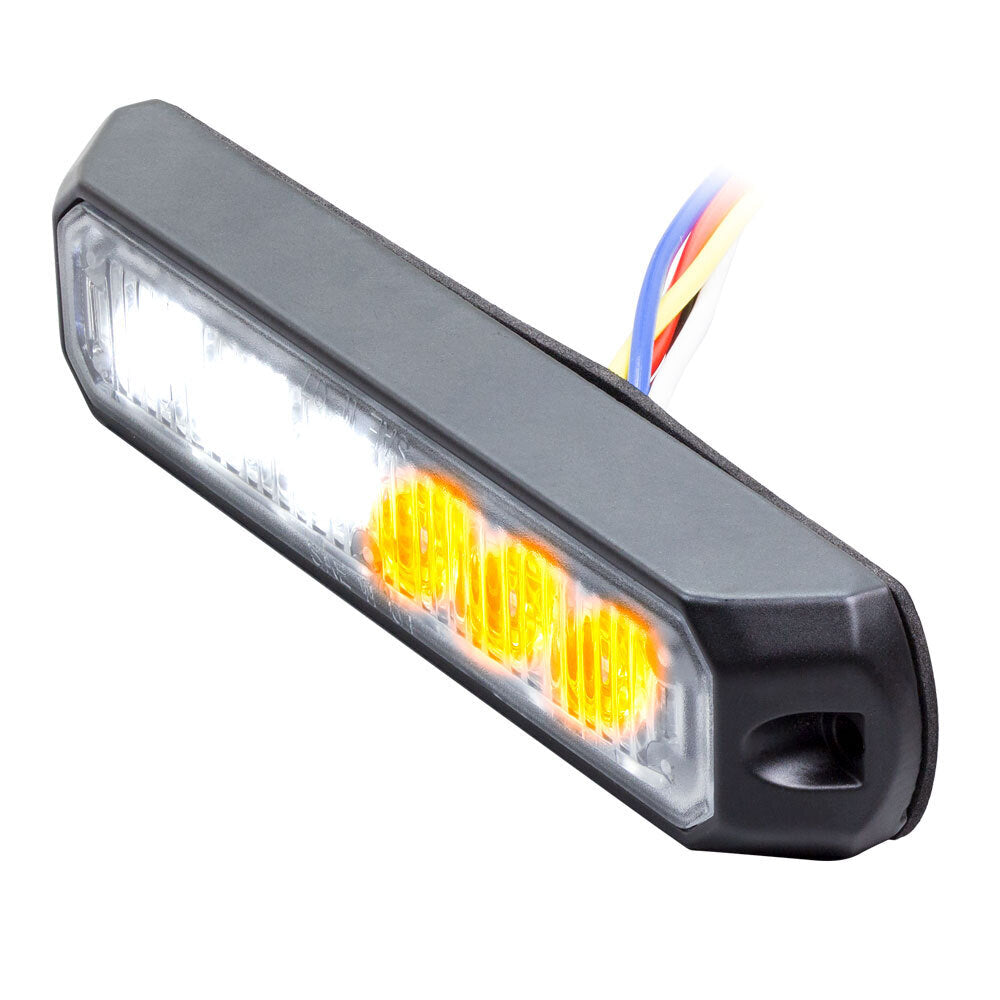 Heise Municipality HE-MUMRK-6WA White/Amber Marker Lights - 4.9 Inch, 6 LED