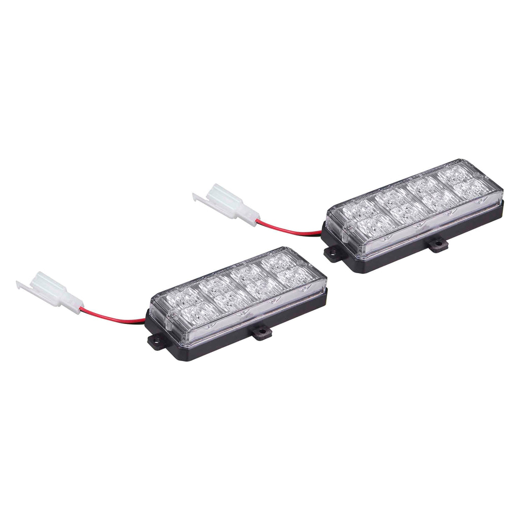 Heise Municipality HE-MUSTR-G2A Amber Grille Strobe Light Kit - 8 LED, 2-Pack