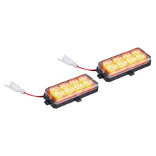 Charger l'image dans la galerie, Heise Municipality HE-MUSTR-G2A Amber Grille Strobe Light Kit - 8 LED, 2-Pack